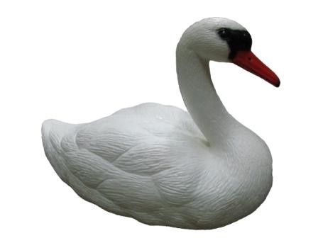 Фигурка водоплавающая Птица Лебедь Белый 38*17*28см А-064 1 этаж
