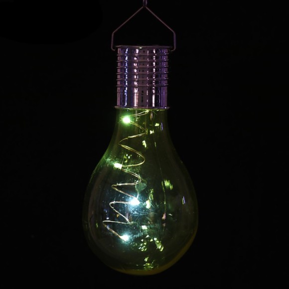 Лампа на солнечной батарее Лампочка Жёлтая на прищепке 2997290 8×14×8см Лампа на солнечной батарее Лампочка Жёлтая на прищепке 2997290 8×14×8см