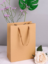 Сумочка пакет крафт 280*200мм Однотонный