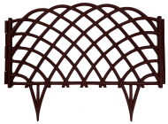 Заборчик пластиковый Диадема Бордовый 450*320мм (6секций)