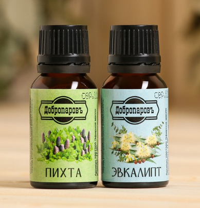 Набор эфирных масел Добропаровъ 2шт*17мл Пихта+Эвкалипт Арт-4250948