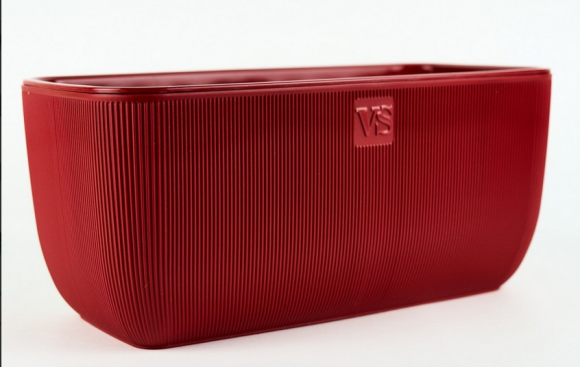 Балконный ящик Фабио 9,5лит Красный (с дренажной системой)