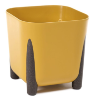 Горшок на ножках FRIDA 36*36см Горчичный (ПОЛЬША) 29лит
