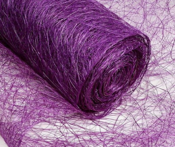 Сизаль Абака 48см*9м Сверкающий Фиолетовый