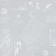 Пленка прозрачная с рисунком Пушкин Белая 70см/200гр