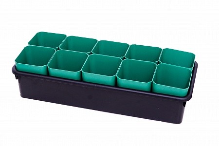 Набор для рассады Ангарск Универсал стаканы 700мл*10шт + высокий поддон