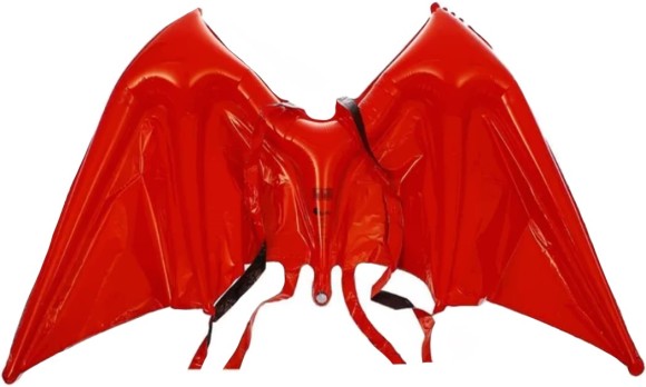 Шар фольгированный 36/91см Крылья Дьявол Красный