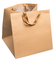 Сумочка пакет крафт 350*350мм Однотонный