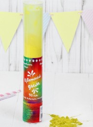 Пневмохлопушка 30см Цветной дым Жёлтый Яркий взрыв эмоций 1427027