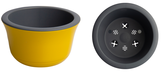 Горшок Омега 2,4лит Медовый D-20см (с дренажной системой) Горшок Омега 2,4лит Медовый D-20см (с дренажной системой)