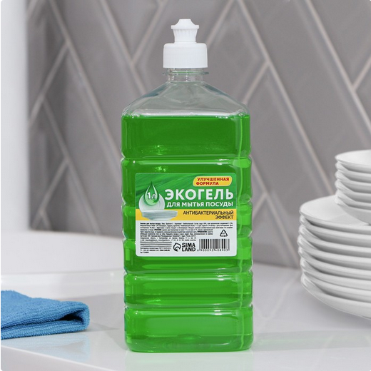 Средство для мытья посуды Экогель 1лит (1уп/10шт) Арт-9240890 Средство для мытья посуды Экогель 1лит (1уп/10шт) Арт-9240890