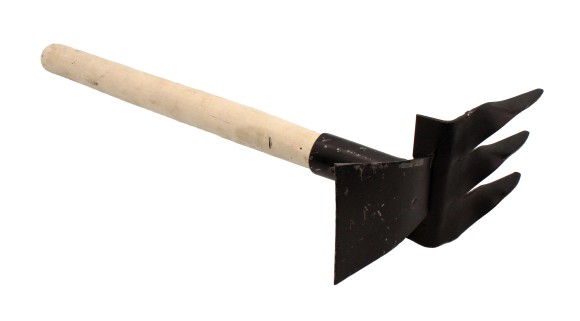 Рыхлитель комбинированный №-2 с деревянной ручкой Р-2 (мотыжка+витой зуб)