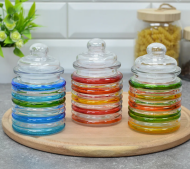 Банка для сыпучих продуктов Самоцветы Набр*3шт