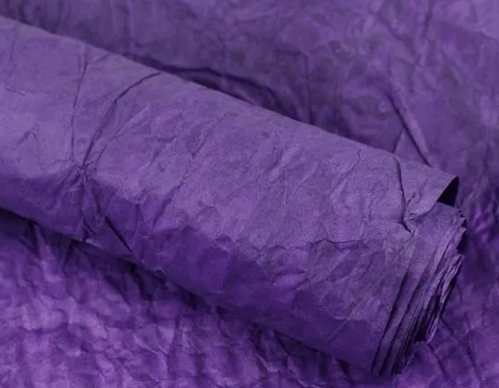 Бумага жатая фиолетовый 70см*5м
