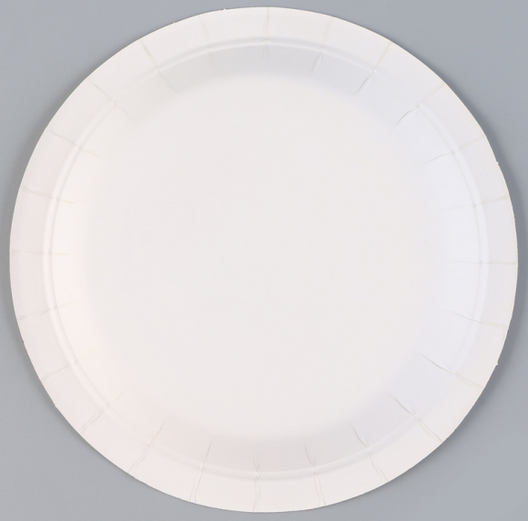 Тарелка бумажная Горох D-18см*6шт Арт-9686230