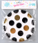 Тарелка бумажная Горох D-18см*6шт Арт-9686230