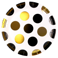 Тарелка бумажная Горох D-18см*6шт Арт-9686230