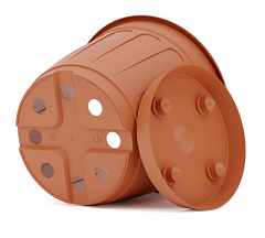 Горшок Дионис 3,6лит Коричневый с поддоном М-8248 (БАШ) Горшок Дионис 3,6лит Коричневый с поддоном М-8248 (БАШ)