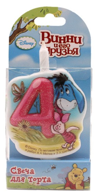 Свеча Цифра 4 Винни Пух 3604