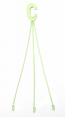 Крючок пластик L-43см Салатовый для подвесного горшка