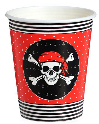Набор бумажной посуды Пиратская 6 персон Арт-6923716