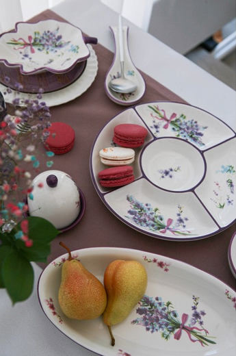 Блюдо керамическое Доляна Лаванда Арт-4826224 28см*14,5см Блюдо керамическое Доляна Лаванда Арт-4826224 28см*14,5см