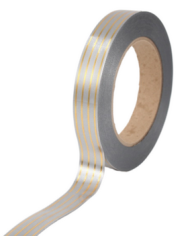 Лента Золот полоса Многополос 2см*50ярд Серая Лента Золот полоса Многополос 2см*50ярд Серая