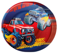 Тарелка бумажная Большие гонки D-18см*6шт Арт-30000864