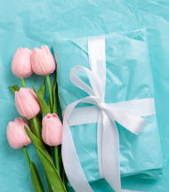 Бумага листами Тишью 50*66см Мятная (1уп/10шт) ЦЕНА за лист