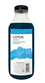 Краска для срезочных цветов 950мл Голубой Лотос 1уп/6шт