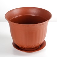 Горшок Ангара 9лит Терракот с поддоном