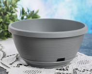 Горшок Марсель 2,7лит Серый Муссон D-230мм (без крючков)