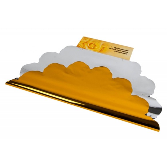 Салфетка металл Круглая Золотая D-60 (1уп/50шт) Цена за лист