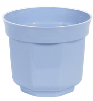 Горшок Афродита восьмигр 80мм Голубой