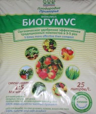 Удобрение Биогумус 25лит (1уп/1шт) органическое универсальное