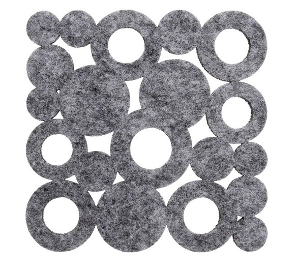 Подставка под горячее Пузыри фетровая 11*11см MARMITON Арт-1296-16158