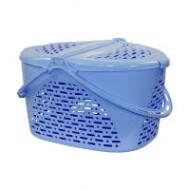 Корзина для Пикника 390*290*230мм Голубая М1350 БАШ
