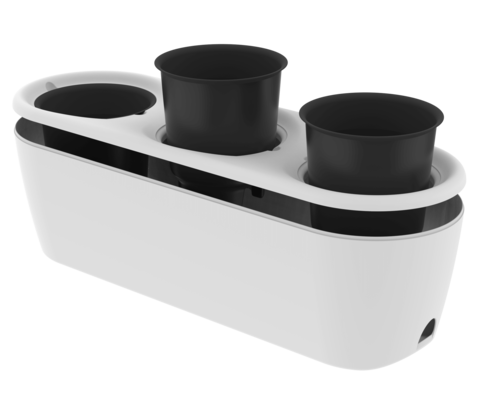 Балконный ящик Дивный сад 790мм 3шт*4лит Белый (с прикорневым поливом)