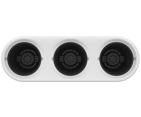 Балконный ящик Дивный сад 790мм 3шт*4лит Белый (с прикорневым поливом)