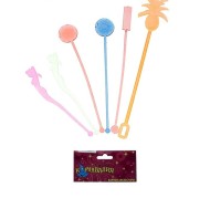 Палочки для коктейля Ассорти (1уп/6шт) 19см 430822