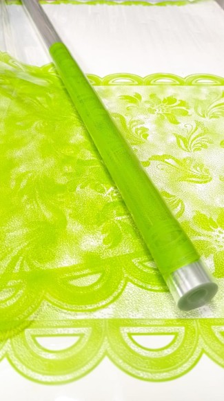 Пленка прозрачная с рисунком Праздник Салатовая 70см/200гр