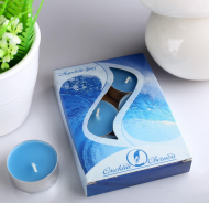 Свеча гильза Ароматизир Морской Бриз Набор 6шт*12гр