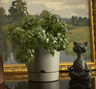 Горшок Гранд 10,5лит Серый D-25см с прикорневым поливом