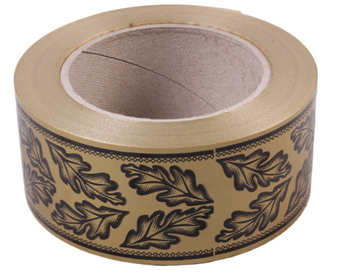 Лента Дубовый лист Бронзовая 5см*50ярд Простая Арт 554