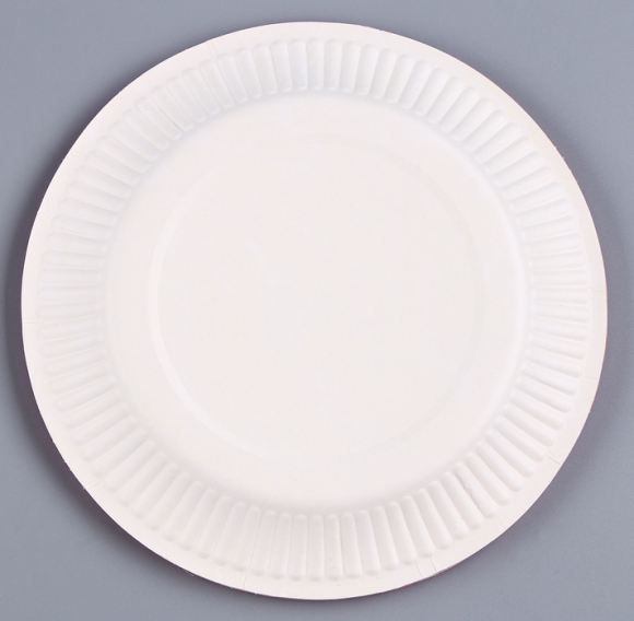 Тарелка бумажная Фуксия (1уп/10шт) D-18см Арт-9847343