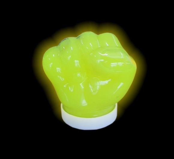 Слайм Slime Неон Жёлтый светящийся в темноте Стекло 50гр Арт-1269