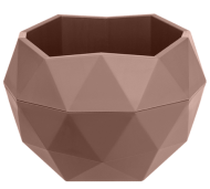 Горшок Топаз 0,45лит Мокко Арт-9111 (с дренажной системой)