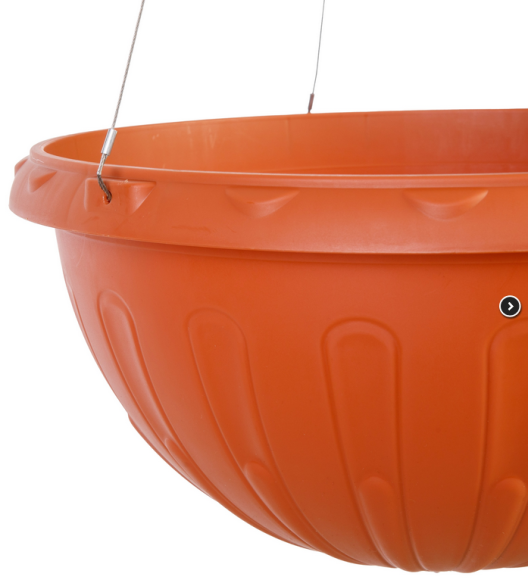 Горшок Джулия подвесной 8лит Коричневый М-9133 (с подвесом - трос)