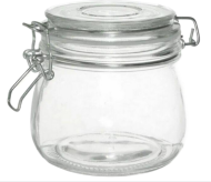 Банка для сыпучих продуктов 500мл с Бугельным замком Арт-W1881-3