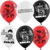 Шар латексный 12/30см пастель С Днем Рождения роблокс 1уп/25шт Арт 612858